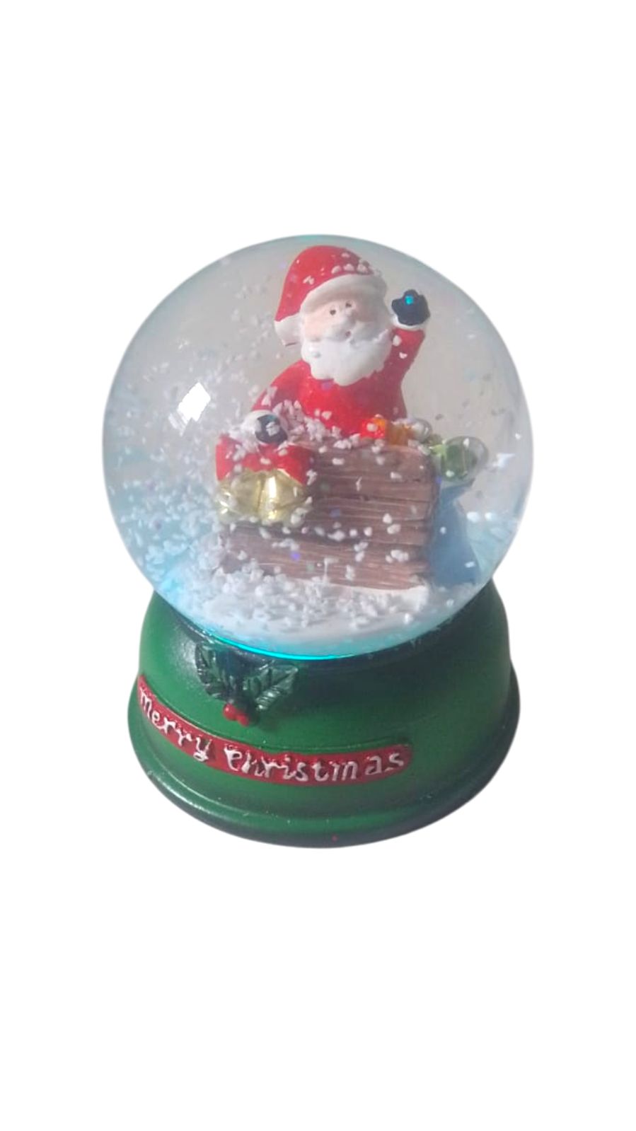 GLOBO NATAL C/NOEL C/ LED 8,5CM